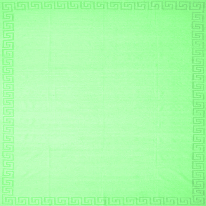 Square Machine Washable Solid Emerald Green Modern Area Rugs, wshcon2406emgrn