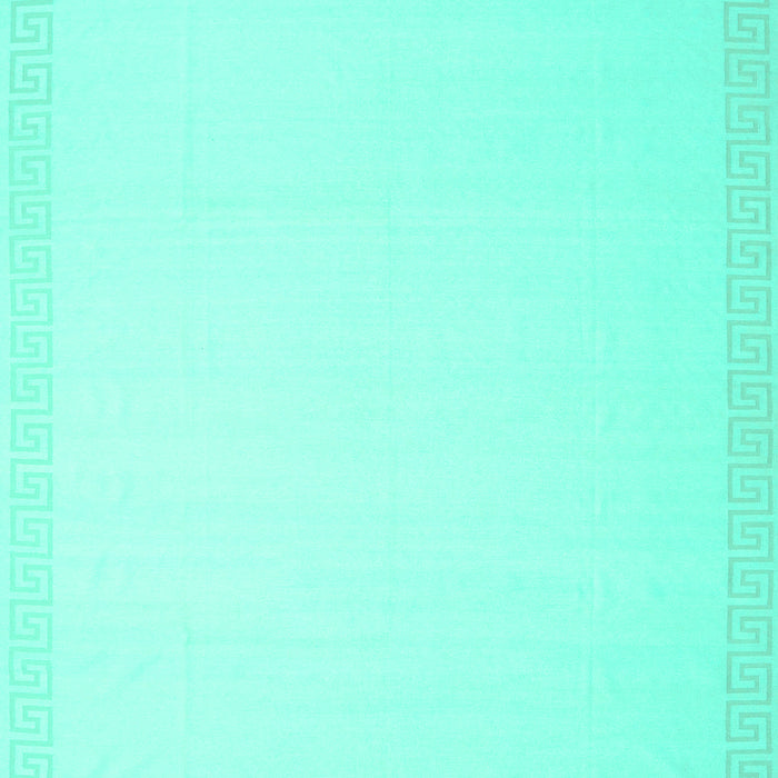 Machine Washable Solid Turquoise Modern Area Rugs, wshcon2406turq