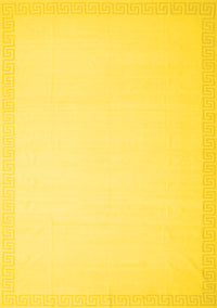 Solid Yellow Modern Rug, con2406yw