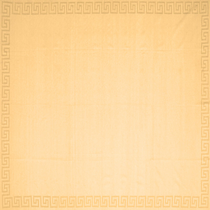 Square Machine Washable Solid Brown Modern Rug, wshcon2406brn