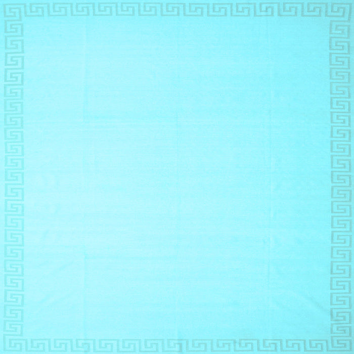 Square Solid Light Blue Modern Rug, con2406lblu
