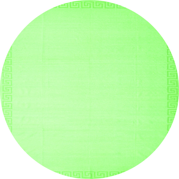 Square Solid Green Modern Rug, con2406grn