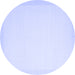 Round Solid Blue Modern Rug, con2406blu