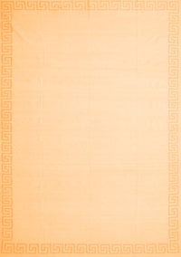 Solid Orange Modern Rug, con2407org