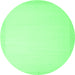 Round Solid Emerald Green Modern Rug, con2407emgrn