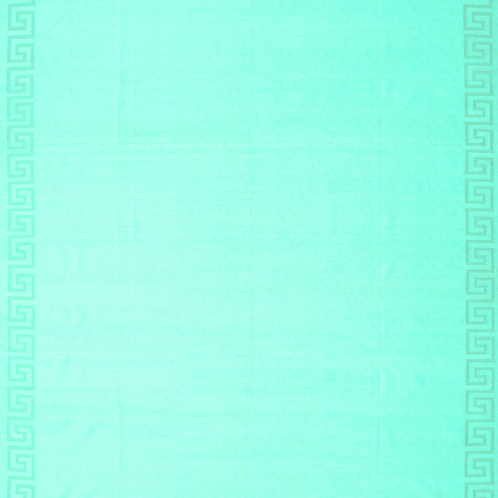 Machine Washable Solid Turquoise Modern Area Rugs, wshcon2407turq