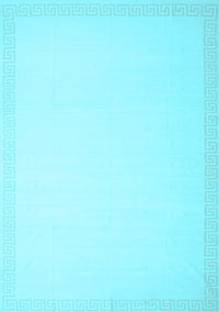 Solid Light Blue Modern Rug, con2407lblu