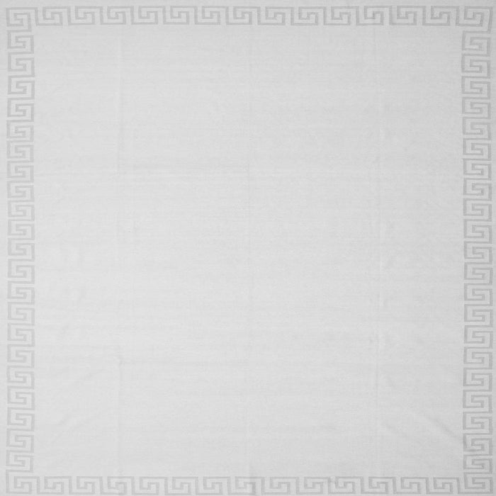 Round Machine Washable Solid Gray Modern Rug, wshcon2407gry