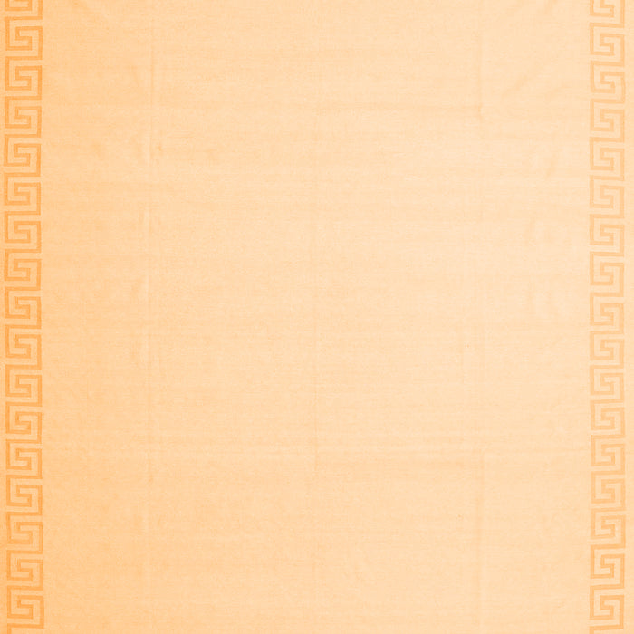 Serging Thickness of Machine Washable Solid Orange Modern Area Rugs, wshcon2407org