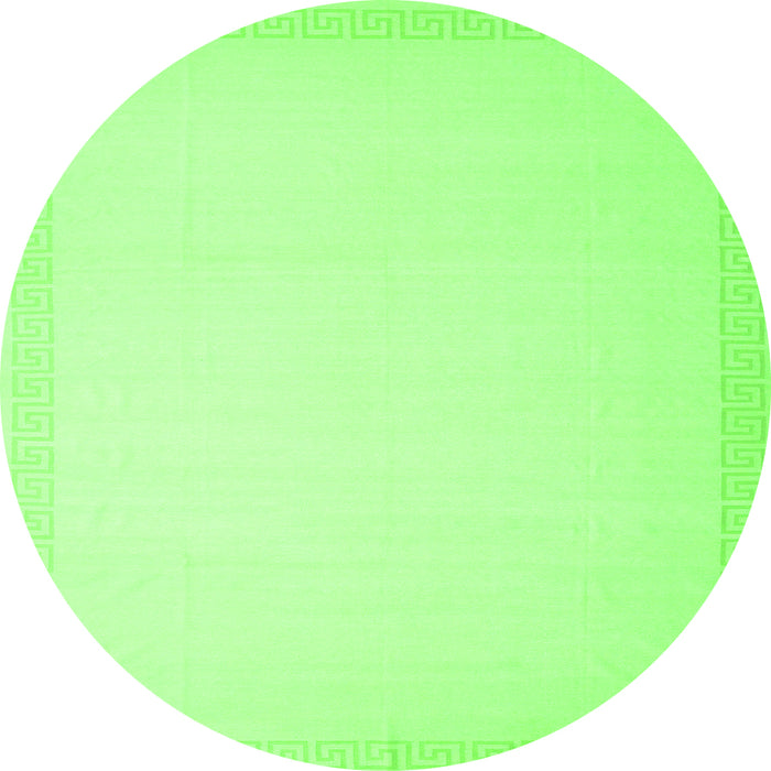 Machine Washable Solid Green Modern Area Rugs, wshcon2407grn