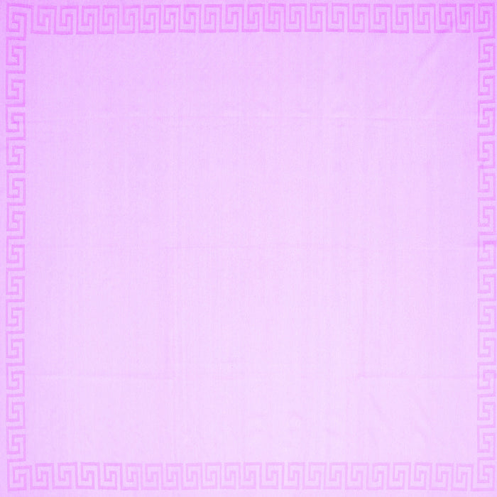 Square Solid Purple Modern Rug, con2407pur
