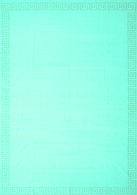 Solid Turquoise Modern Rug, con2407turq