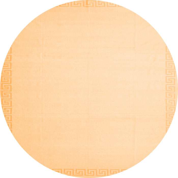 Square Solid Orange Modern Rug, con2407org