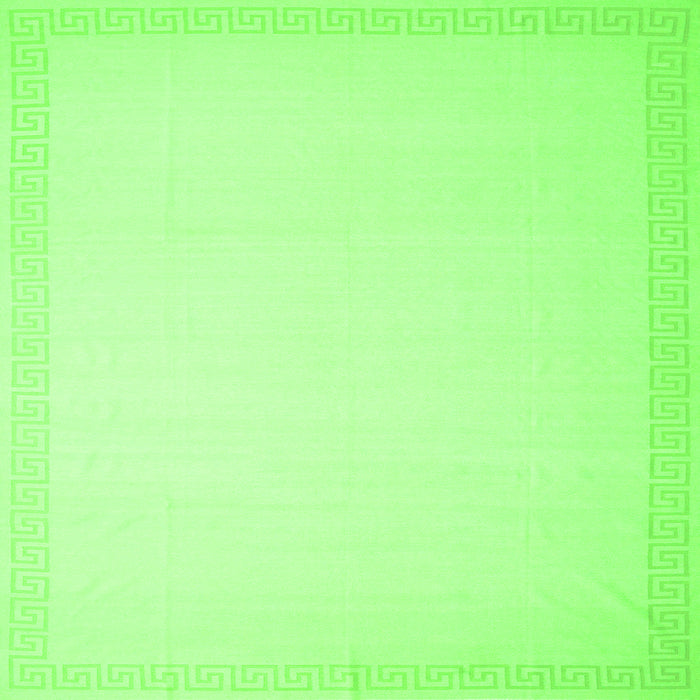 Serging Thickness of Solid Green Modern Rug, con2408grn