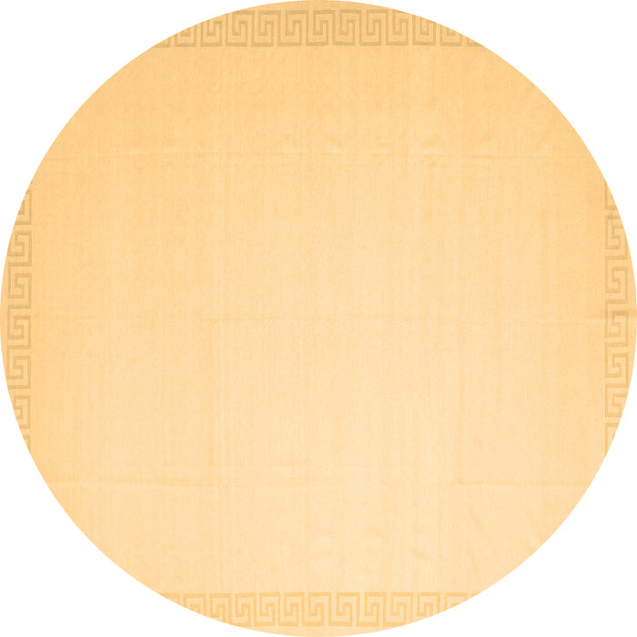 Round Solid Brown Modern Rug, con2408brn