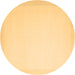 Round Solid Brown Modern Rug, con2408brn