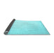 Sideview of Solid Light Blue Modern Rug, con2408lblu