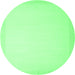 Round Solid Emerald Green Modern Rug, con2408emgrn