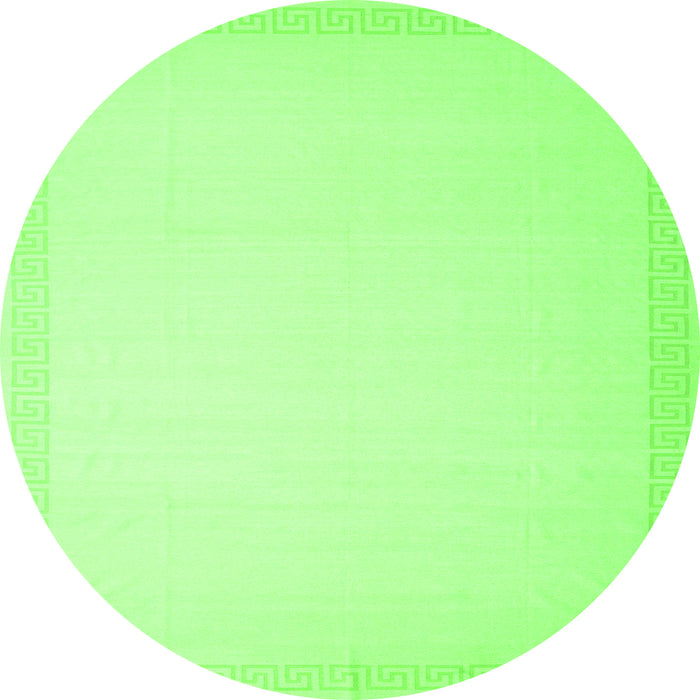 Machine Washable Solid Green Modern Area Rugs, wshcon2408grn