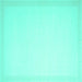 Square Solid Turquoise Modern Rug, con2408turq