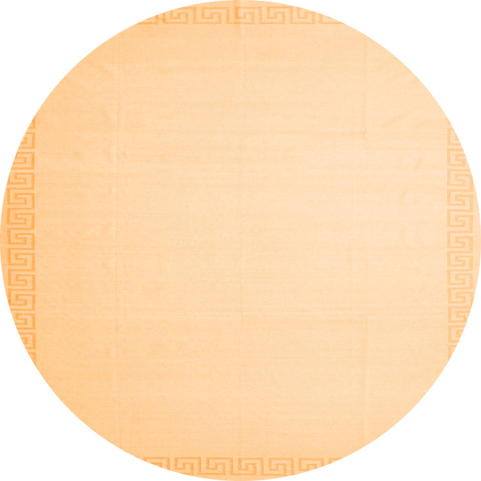 Square Solid Orange Modern Rug, con2408org