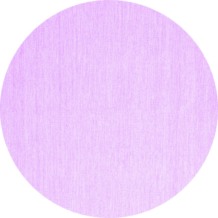 Round Solid Purple Modern Rug, con2409pur