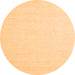 Square Solid Orange Modern Rug, con2409org