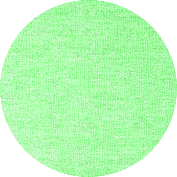 Round Solid Emerald Green Modern Rug, con2409emgrn