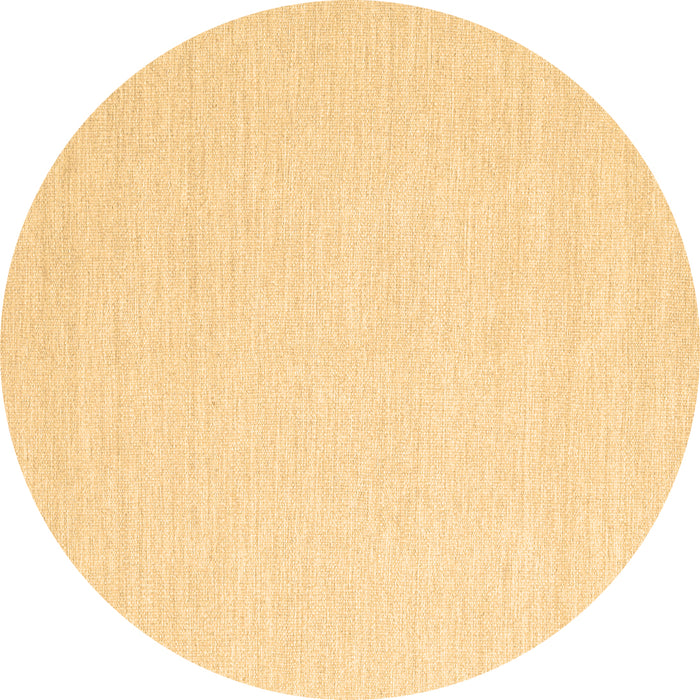 Round Machine Washable Solid Brown Modern Rug, wshcon2409brn