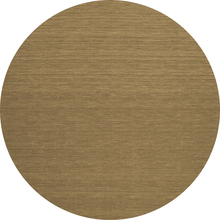 Round Abstract Brown Contemporary Rug, con240brn