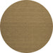 Round Abstract Brown Contemporary Rug, con240brn