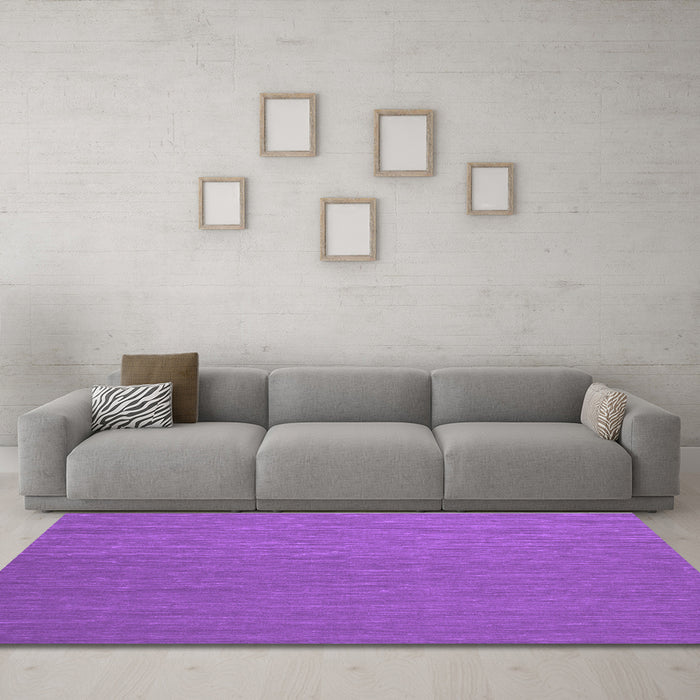 Machine Washable Abstract Purple Contemporary Area Rugs in a Living Room, wshcon240pur