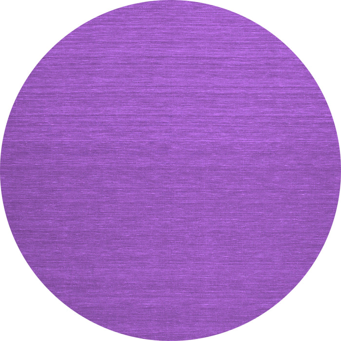 Round Abstract Purple Contemporary Rug, con240pur