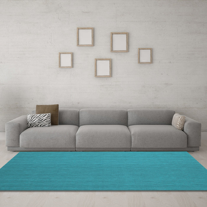 Machine Washable Abstract Light Blue Contemporary Rug in a Living Room, wshcon240lblu