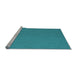 Sideview of Machine Washable Abstract Light Blue Contemporary Rug, wshcon240lblu