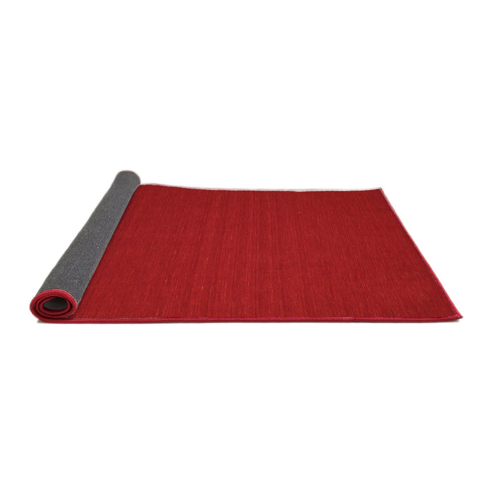 Thickness of Contemporary Red Modern Rug, con241