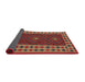 Thickness of Contemporary Red Oriental Rug, con2410