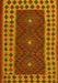 Machine Washable Oriental Yellow Traditional Rug, wshcon2410yw