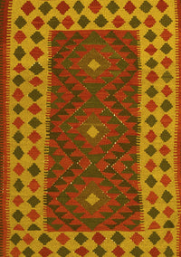 Oriental Yellow Traditional Rug, con2410yw