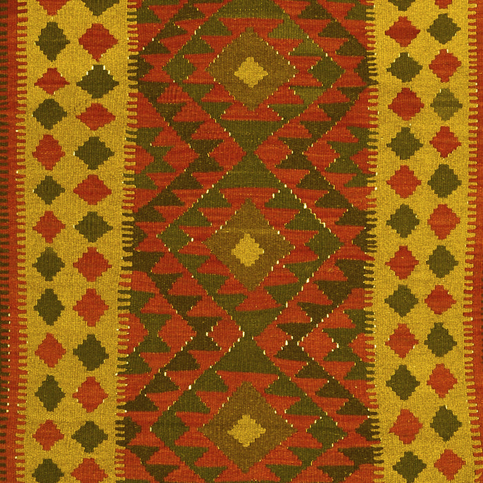Oriental Yellow Traditional Rug, con2410yw