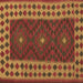 Square Oriental Brown Traditional Rug, con2410brn