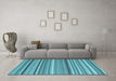 Machine Washable Abstract Light Blue Contemporary Rug in a Living Room, wshcon2411lblu