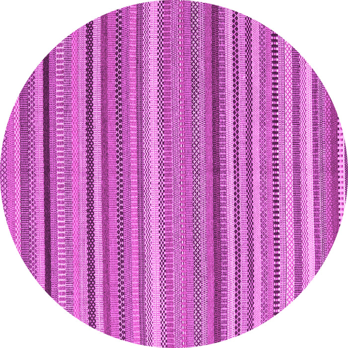Round Abstract Pink Contemporary Rug, con2411pnk