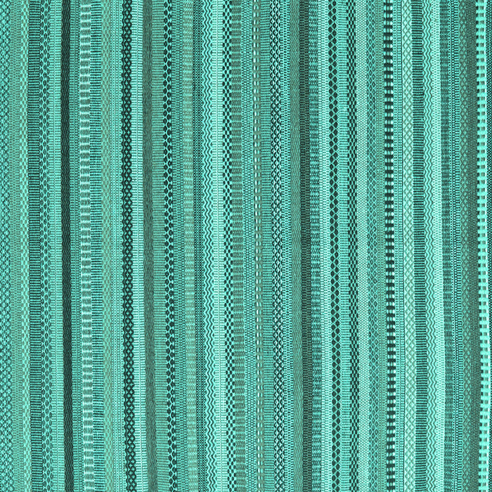Square Abstract Turquoise Contemporary Rug, con2411turq