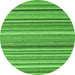 Square Abstract Green Contemporary Rug, con2411grn