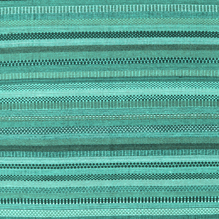 Machine Washable Abstract Turquoise Contemporary Area Rugs, wshcon2411turq