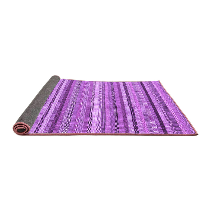 Sideview of Abstract Purple Contemporary Rug, con2411pur
