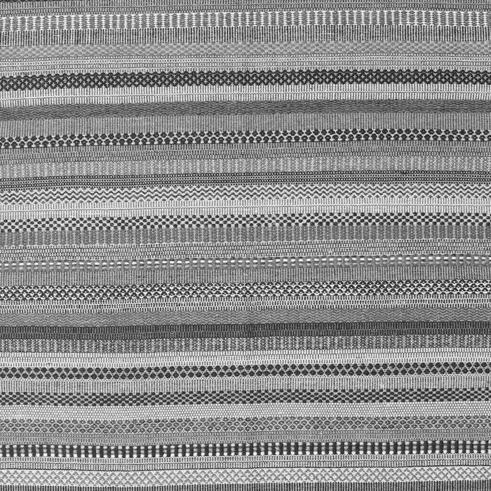 Serging Thickness of Machine Washable Abstract Gray Contemporary Rug, wshcon2411gry