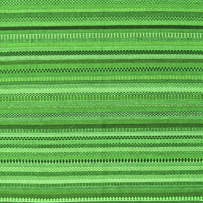 Serging Thickness of Abstract Green Contemporary Rug, con2411grn