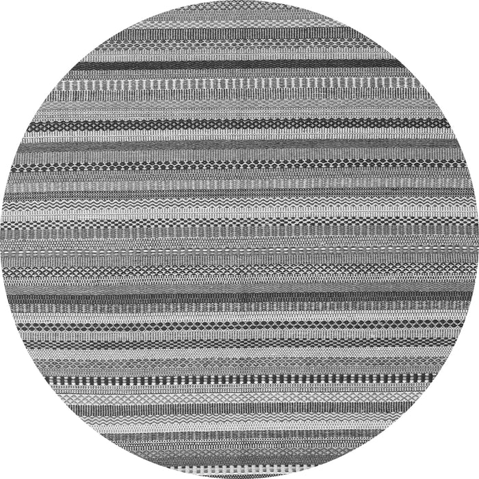 Square Abstract Gray Contemporary Rug, con2411gry
